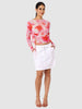 Women's Multicolor Regular Fit Party Wear Top