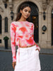 Women's Multicolor Regular Fit Party Wear Top