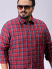 Men's Plus Size Checked Casual Shirt