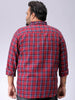 Men's Plus Size Checked Casual Shirt