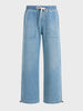 Men's Blue Relaxed Fit Solid Utility Jeans