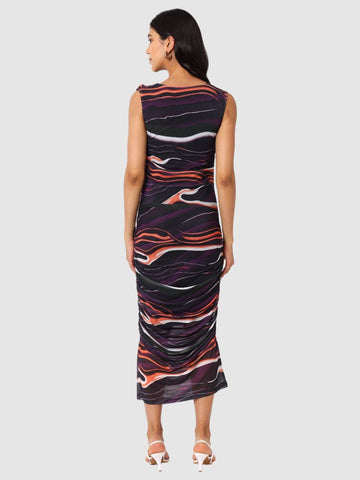 Women Regular Fit Black Sleeveless Dress