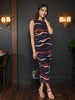 Women Regular Fit Black Sleeveless Dress