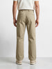 Men's Khaki Baggy Fit Solid Utility Trousers