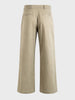 Men's Khaki Baggy Fit Solid Utility Trousers