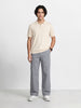 Men's Grey Baggy Fit Solid Utility Trousers