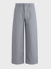 Men's Grey Baggy Fit Solid Utility Trousers