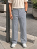 Men's Grey Baggy Fit Solid Utility Trousers