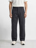 Men's Grey Baggy Fit Solid Utility Trousers