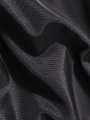 Men's Black Relaxed Fit Embroidered Varsity Jacket