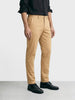 Men's Brown Slim Fit Solid Formal Chinos
