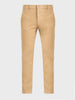 Men's Brown Slim Fit Solid Formal Chinos