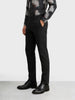 Men's Black Slim Fit Solid Formal Chinos
