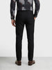 Men's Black Slim Fit Solid Formal Chinos