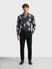 Men's Black Slim Fit Solid Formal Chinos