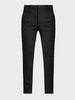 Men's Black Slim Fit Solid Formal Chinos