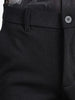 Men's Black Slim Fit Solid Formal Chinos