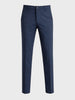 Men's Navy Blue Slim Fit Solid Formal Chinos