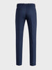 Men's Navy Blue Slim Fit Solid Formal Chinos
