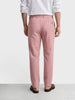 Men's Pink Slim Fit Solid Formal Chinos