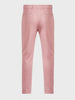 Men's Pink Slim Fit Solid Formal Chinos