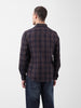Men's Black Slim Fit Checked Casual Shirt