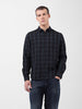 Men's Black Slim Fit Checked Casual Shirt