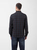 Men's Olive Slim Fit Checked Casual Shirt