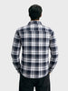Men's Blue Slim Fit Checked Casual Shirt