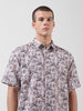 Men's Multicolor Relaxed Fit Solid Resort Wear Shirt