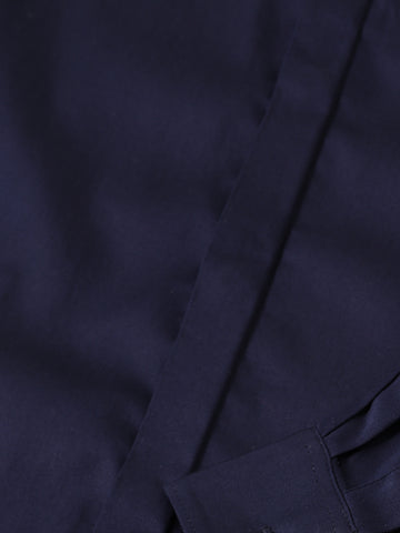 Men's Navy Blue Slim Fit Printed Party Wear Shirt