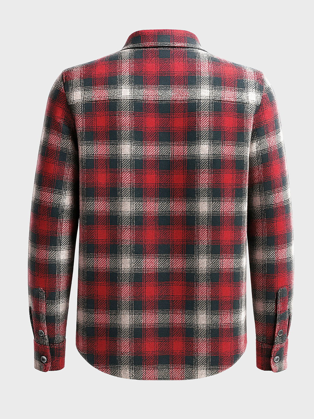 Men's Red Regular Fit Checked Casual Shirt