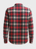 Men's Red Regular Fit Checked Casual Shirt