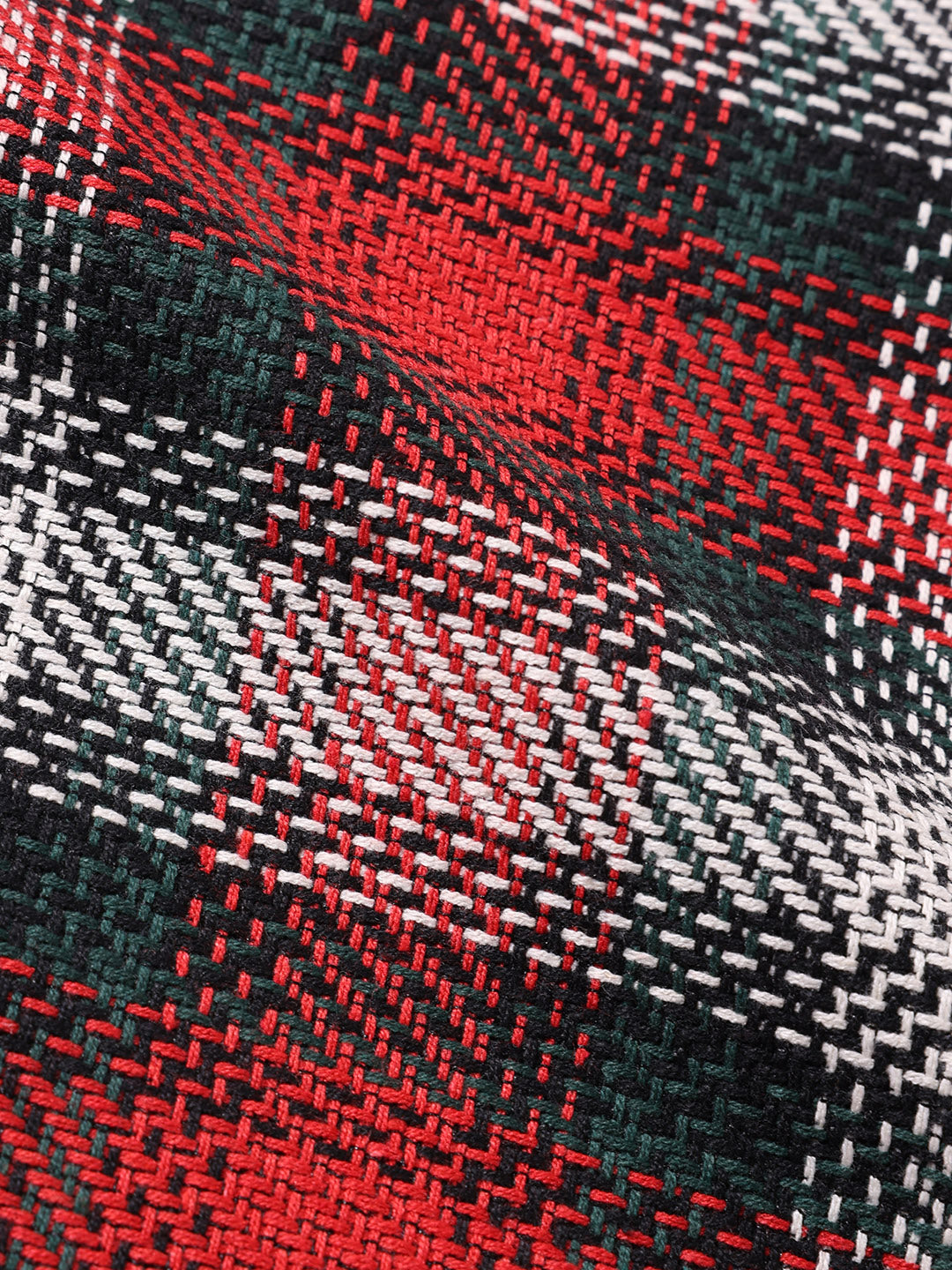 Men's Red Regular Fit Checked Casual Shirt