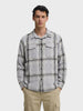 Men's Grey Regular Fit Checked Casual Shirt