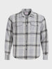 Men's Grey Regular Fit Checked Casual Shirt