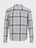 Men's Grey Regular Fit Checked Casual Shirt