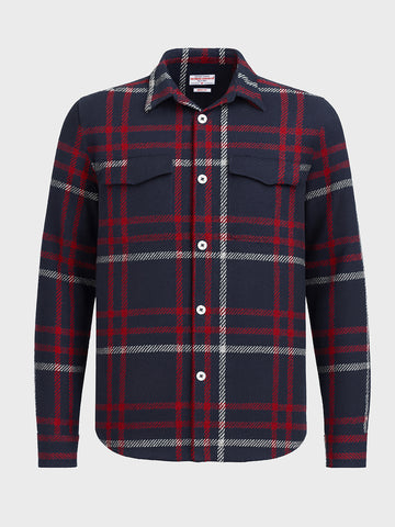 Men's Blue Regular Fit Checked Casual Shirt