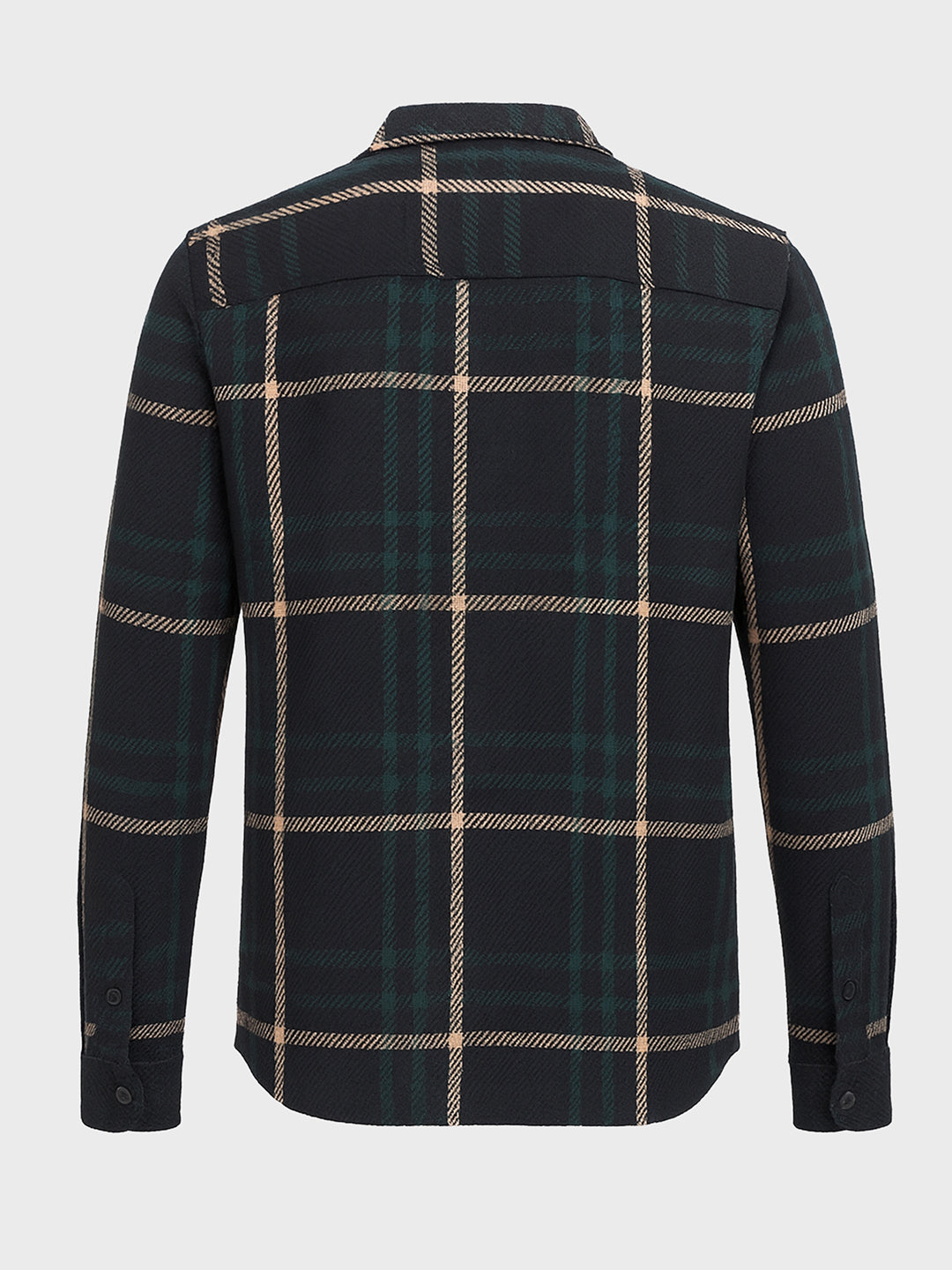 Men's Black Regular Fit Checked Casual Shirt