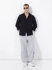 Men's Black Regular Fit Textured Resort Wear Shirt