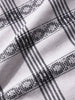 Men's White Relaxed Fit Checked Casual Shirt