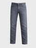 Men's Grey Slim Fit Solid Casual Jeans