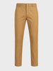 Men's Beige Slim Fit Solid Casual Chinos