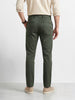 Men's Green Slim Fit Solid Casual Chinos