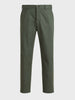 Men's Green Slim Fit Solid Casual Chinos