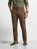 Men's Brown Slim Fit Solid Casual Chinos