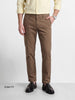 Men's Khaki Slim Fit Solid Casual Chinos