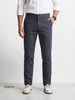 Men's Grey Slim Fit Solid Casual Chinos