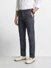 Men's Grey Slim Fit Solid Casual Chinos