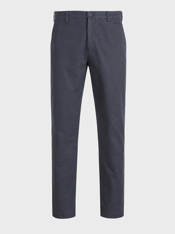 Men's Grey Slim Fit Solid Casual Chinos